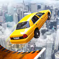 Mega Ramp Car Jumping (много денег и монет / открыто автомобили)